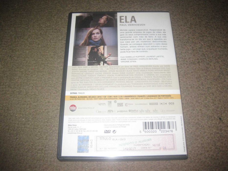 DVD "Ela" de Paul Verhoeven/Raro!64550586311041121