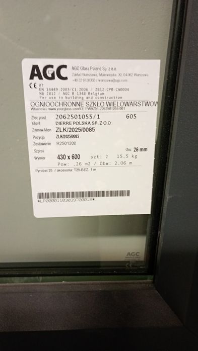 Dierre Drzwi p.poż Ei60 lewe szer 100cm