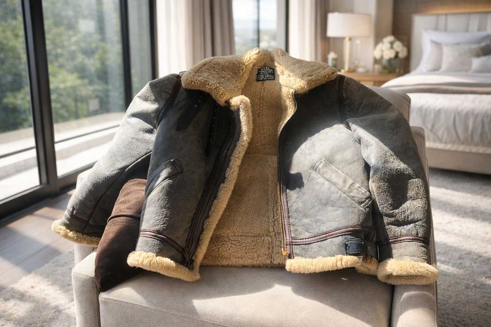 Casaco de Couro Aviador II Guerra Mundial – Réplica Oficial