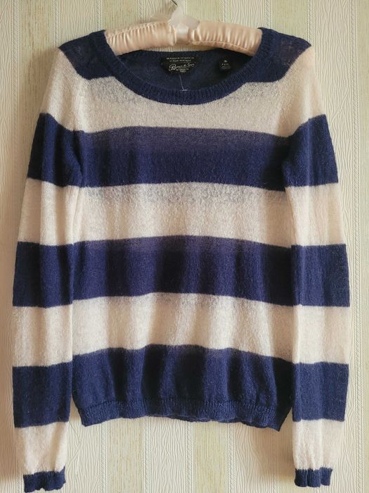 Жіночий светр у смужку із суміші мохеру Maison Scotch&Soda