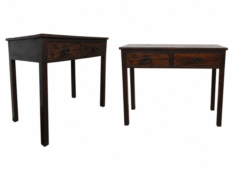 Mesa consola com gavetas em Madeira Maciça
