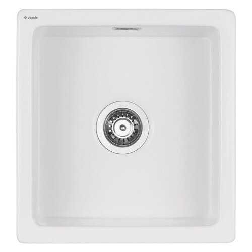 Zlew zlewozmywak kuchenny z syfonem! Biały, ceramiczny marki Deante