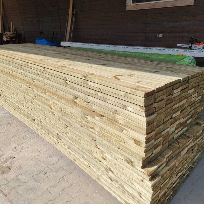 Deska tarasowa AB, NTR- 28x120, 28x145, 34x145, imp. ciśnieniowo.