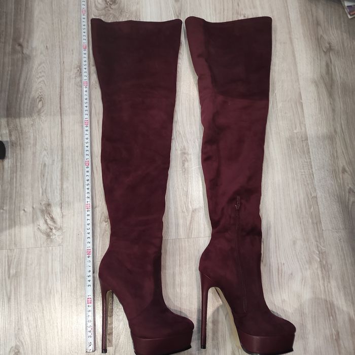 Długie kozaki muszkieterki 37