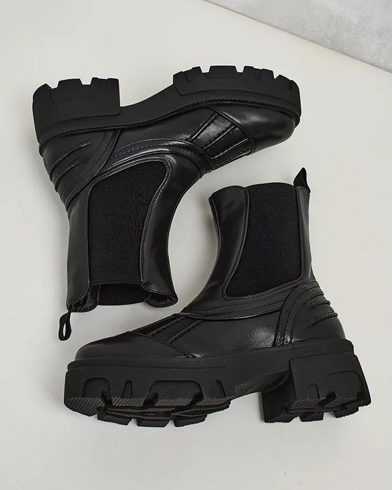 36 37 38 botki 39 40 41 workery na grubej podeszwie ocieplane wsuwane