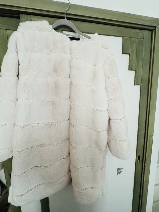 Casaco de pele sintética, muito quente