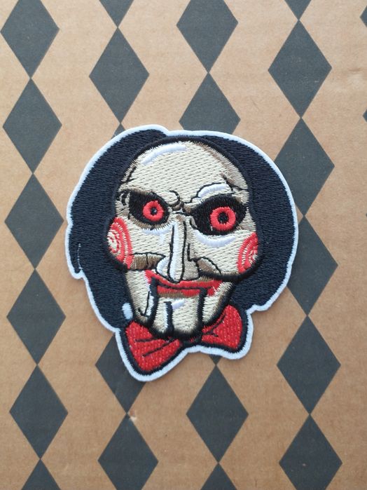 naszywka Saw Piła Jigsaw horror naprasowanka halloween