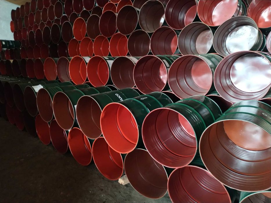 Бочка 200 л харчова циліндрична, для меду, заводська емаль