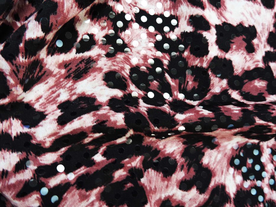 Mia Moda Nowa bluzka cekinowa panterka 44