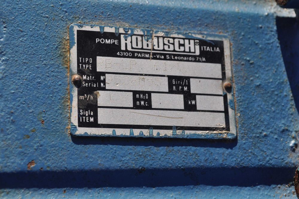 Dmuchawa ROOTS'A Comprot ,pompa ROBUSCHI RB-LP 61/1