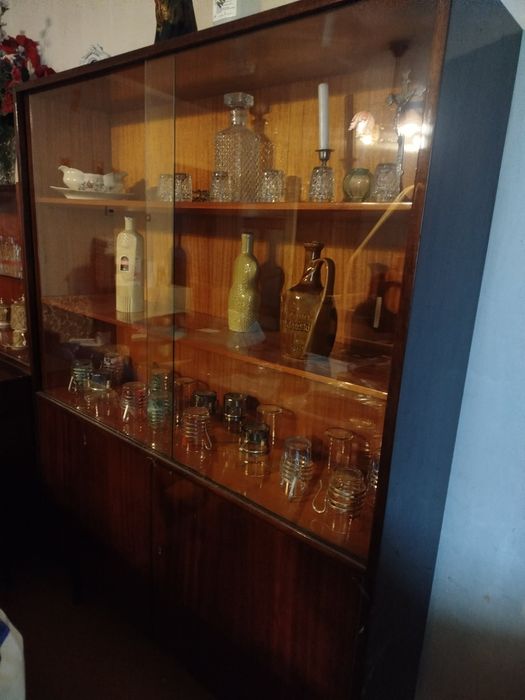 Komplet Mebli  z połyskiem PRL + stół