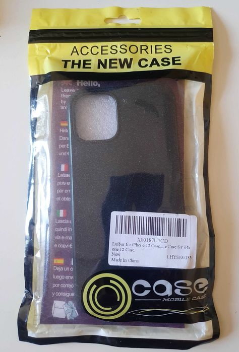 iPhone 12 mini - etui czarne carbon