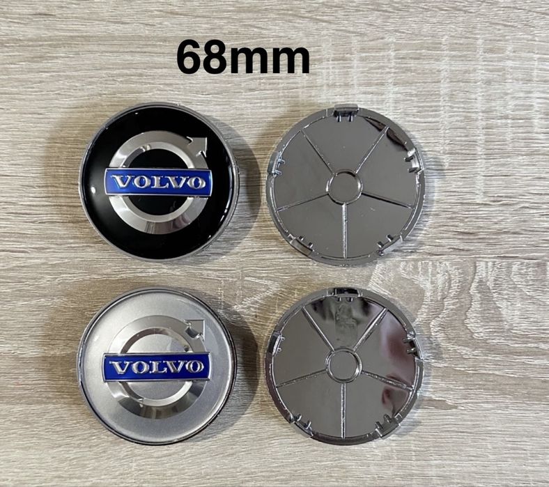 Conjunto 4 Centros Volvo  56mm 60mm 64mm 65mm 68mm