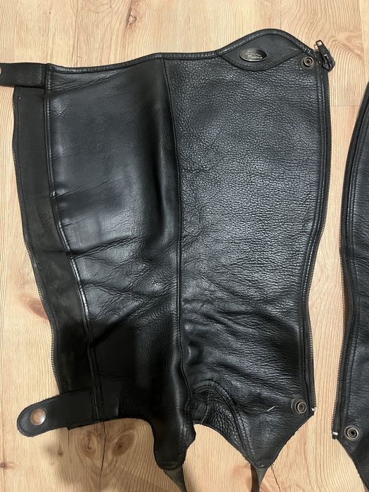 czarne czapsy / sztylpy hippica perfect fit