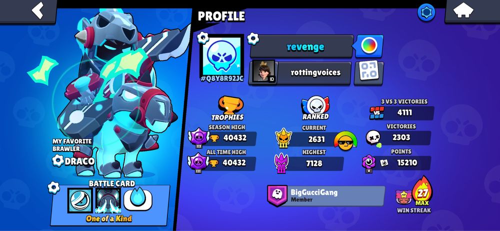 Brawl Stars донатный аккаунт,с редкими скинами