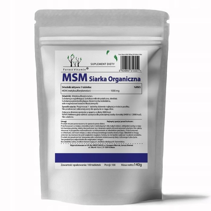 msm siarka organiczna kolagen stawy kości mocna