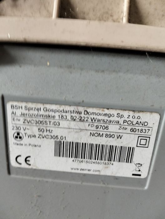 Sprzedam. Odkurzacze zelmer