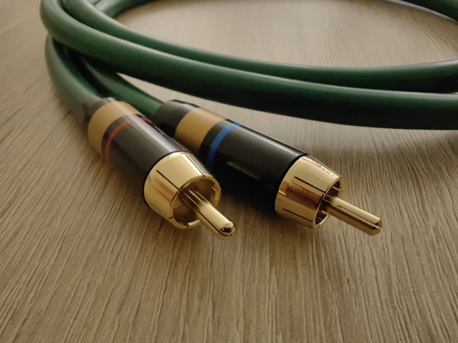 Kabel Interconnect YYaudio 2RCA/2RCA 6N OFC Posrebrzany  DŁ.0,75M