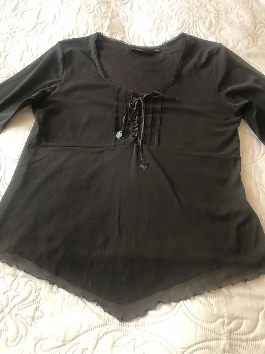 Czekoladowa bluzka KappAhl