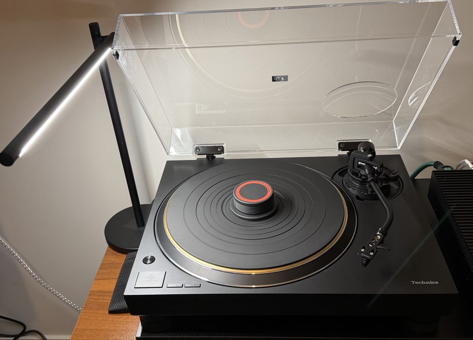 Gira-discos Technics SL-1300G preto + Ortofon MC X30 + Extras
