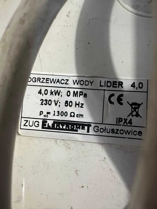 Ogrzewacz wody Lider 4,0Kw