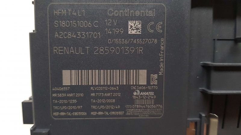 Leitor de chave de ignição RENAULT Clio IV (BH_)