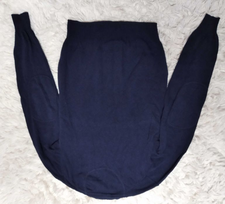 Granatowy sweter wełniany męski Gant rozmiar S