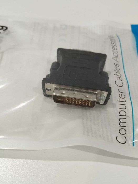 Adapter Lanberg AD-0012-BK (DVI-I (Dual link) M - D-Sub (VGA) F czarny