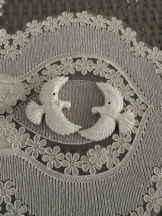 Новорічні іграшки фігурки горлиць( голубів), ручна робота!