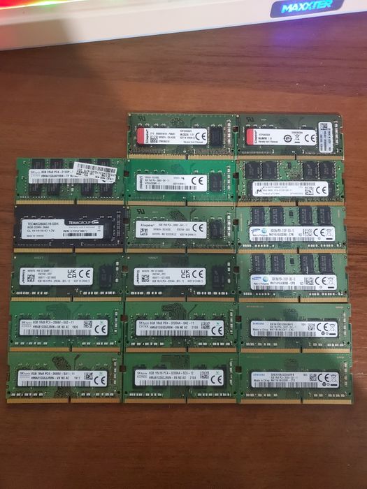 ОЗУ 8gb DDR4Kingston Samsung skhynix samsung
