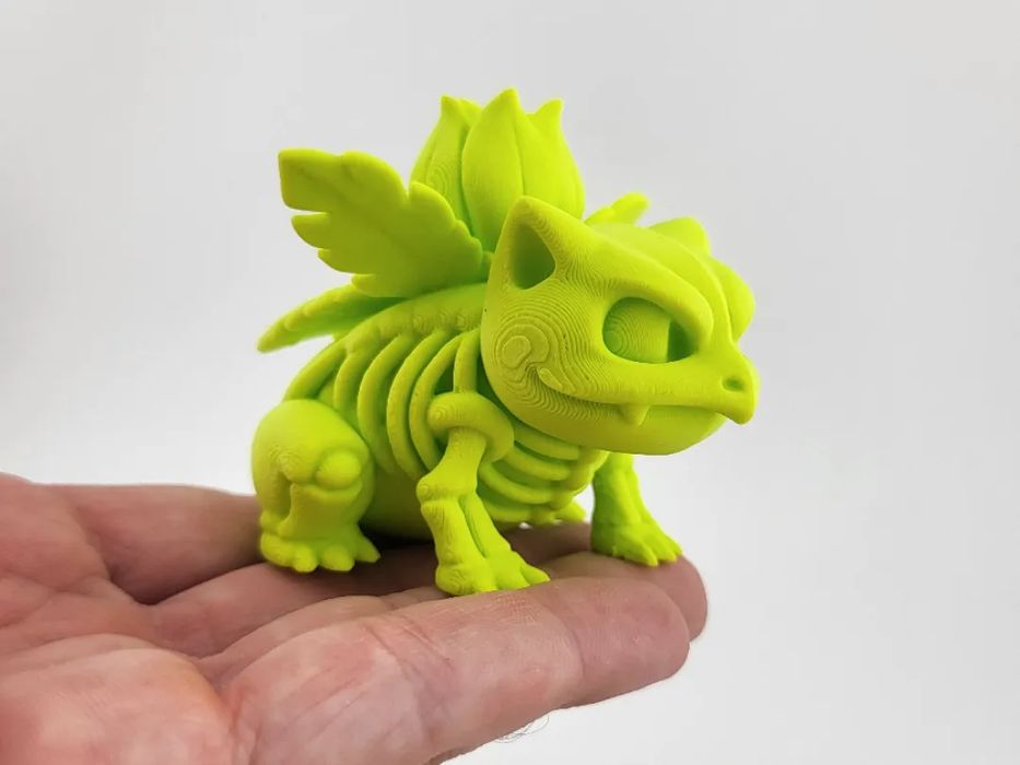 Stylized Ivysaur Skeleton Fan Art Pokémon64586164351618120
