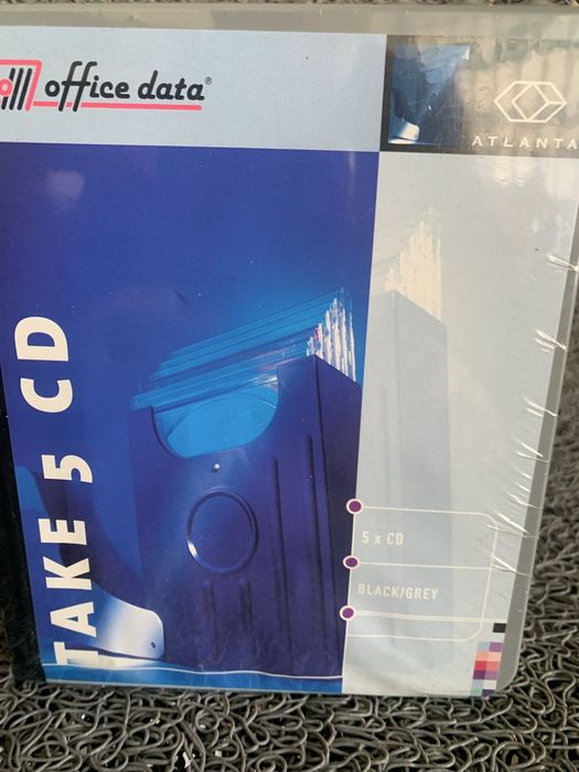 Caixa para 5 cds ou dvds novo embalado