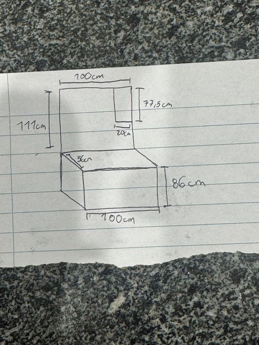 Móvel de casa de banho com espelho