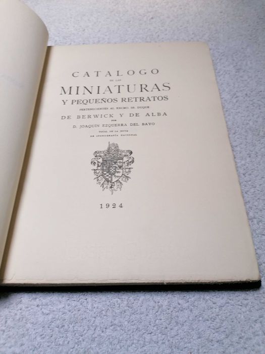 Catalogo de Las Miniaturas y Pequeños Retratos - Dq Berwick y De Alba