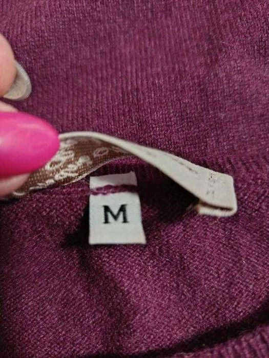 Andre maurice ягідно-бордова жилетка топ кашемір розмір М