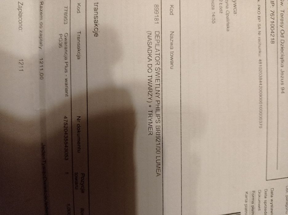 Depilator laserowy Philips lumea