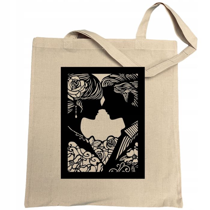 torba na zakupy walentynki prezent zakochana para plakat