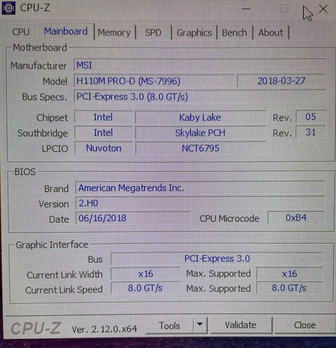Procesor i5-7600K + płyta MSI H110M PRO-D