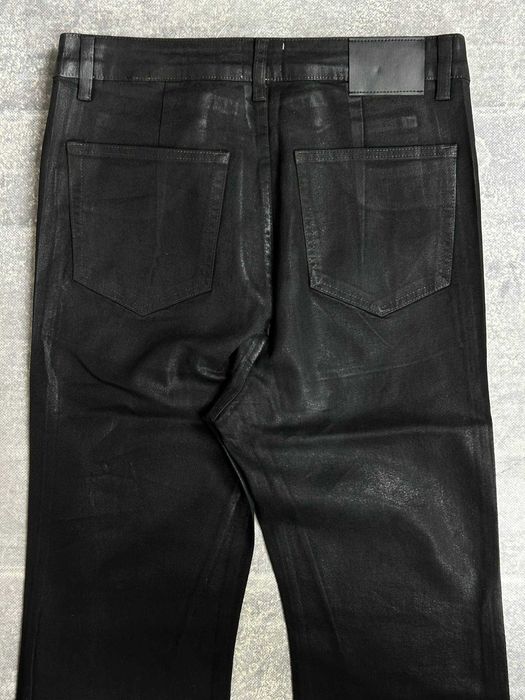 Джинси чорні faded archive черные джинсы distressed black waxed S M L