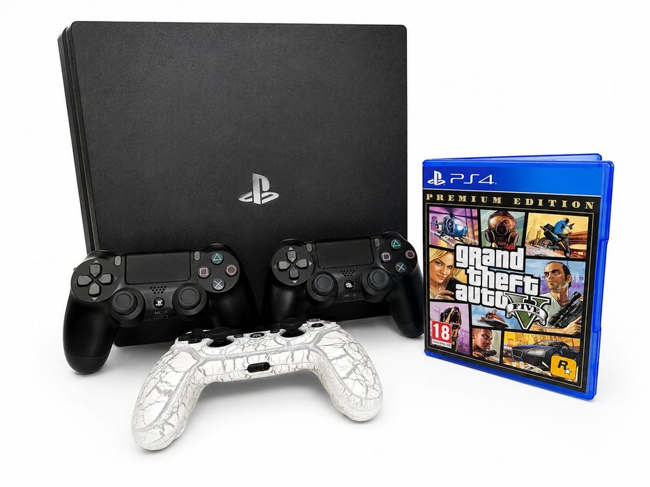 ps4 pro 1tb ПлейСтейшен 4 про разом з диском та 3 джойстика