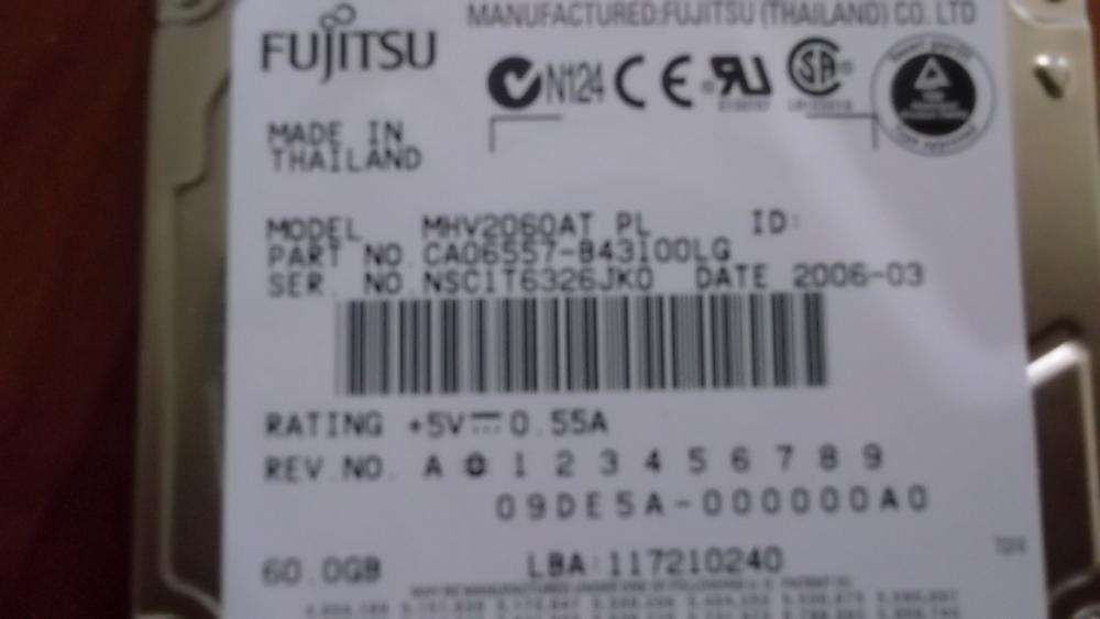 vendo disco rígido fujitsu de 60 gb