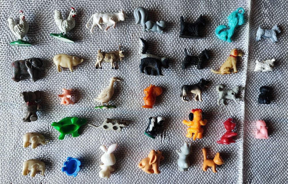 Lote de brinquedos miniaturas - animais