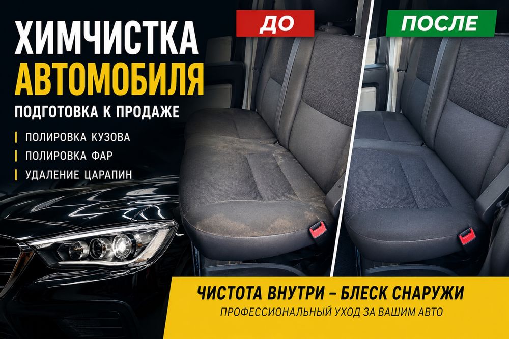 Хімчистка автомобіля | Полірування автомобіля | Підготовка до продажу