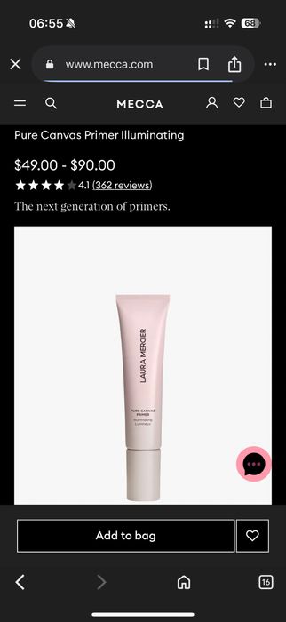 Laura Mercier Pure Canvas Primer Illuminating