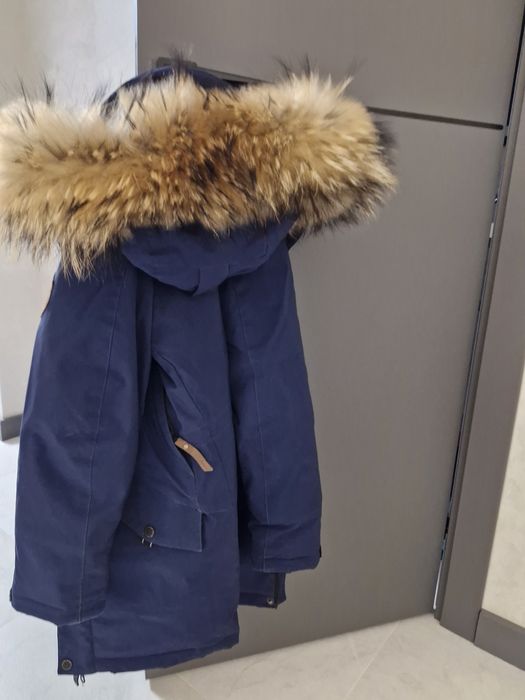 Куртка пуховик  парка зима 128розмір унісекс