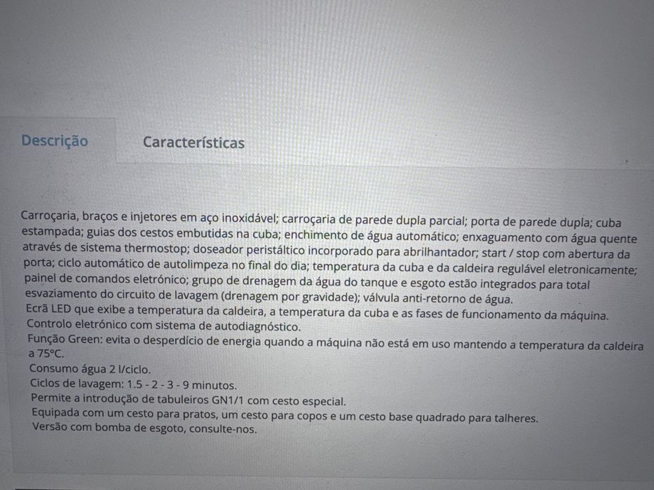 Oportunidade Maquina Nova Lavar Loiça Cesto 50 Magnus