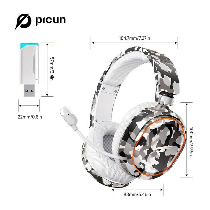 Бездротові геймінгові навушники Picun UG-08S