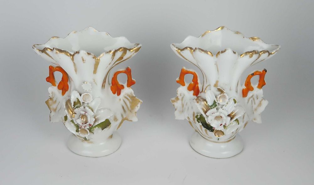 Par de jarras porcelana Séc. XIX/XX