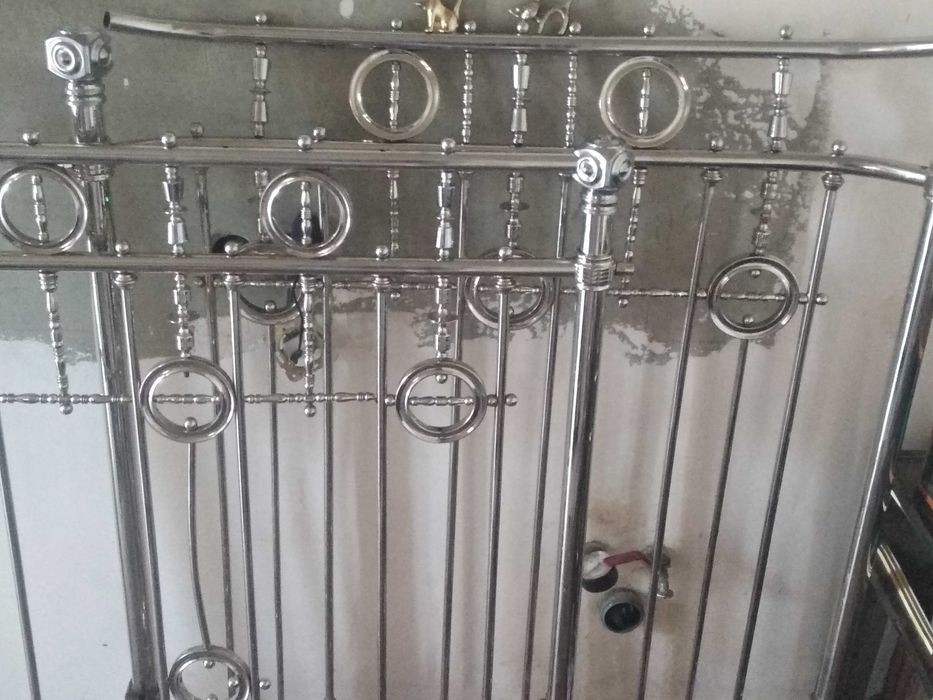 Кровать железная старинная весь 80кг тяж метал