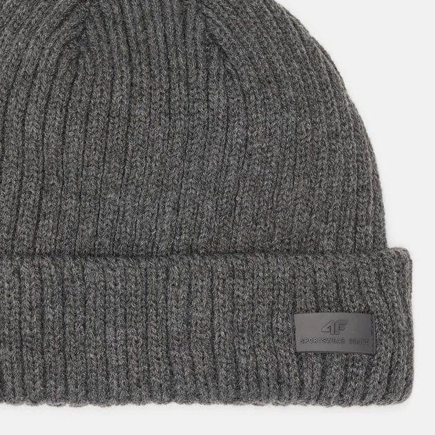 Шапка мужская серая 4f